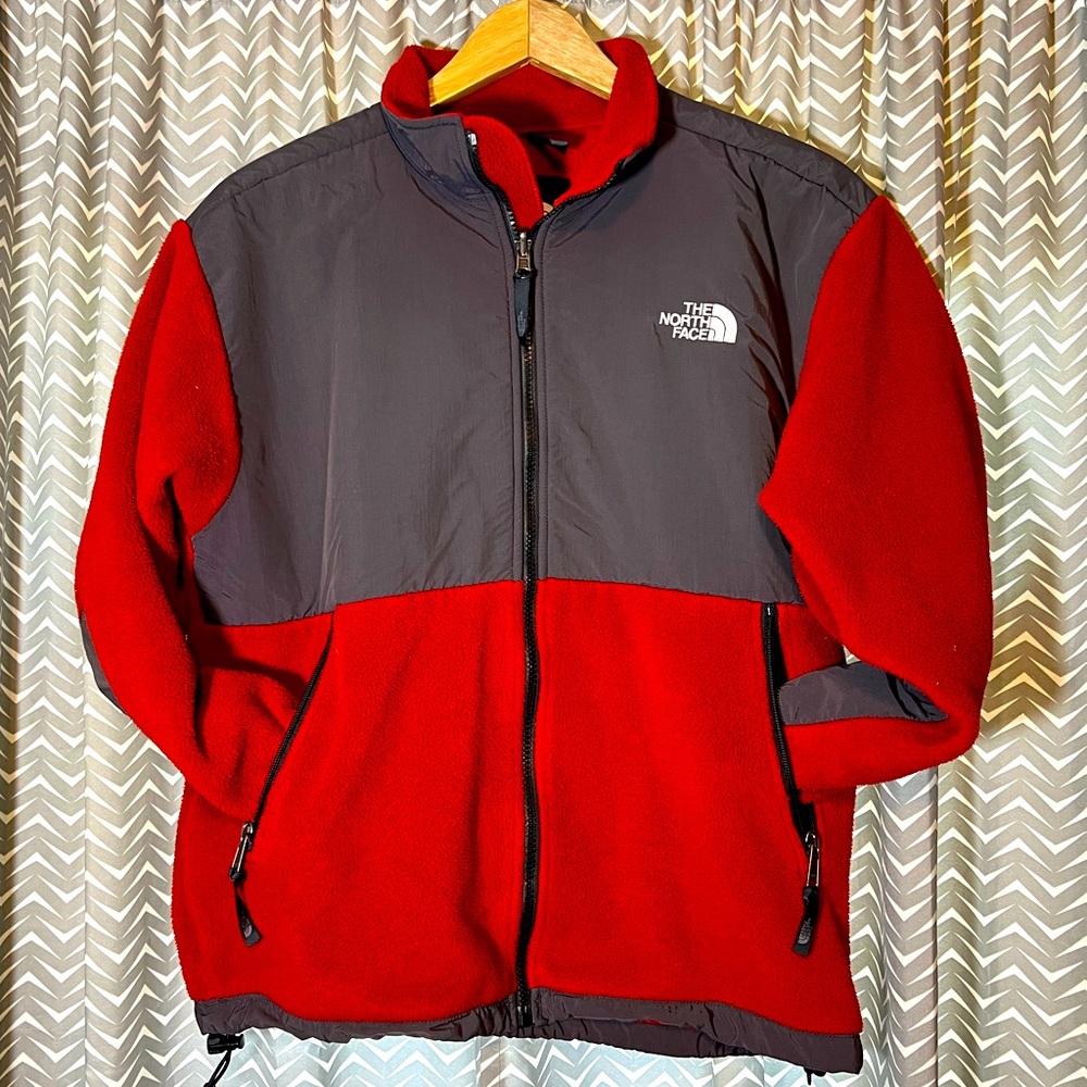 The North Face Red and Gray Ski Fleece Jacket
